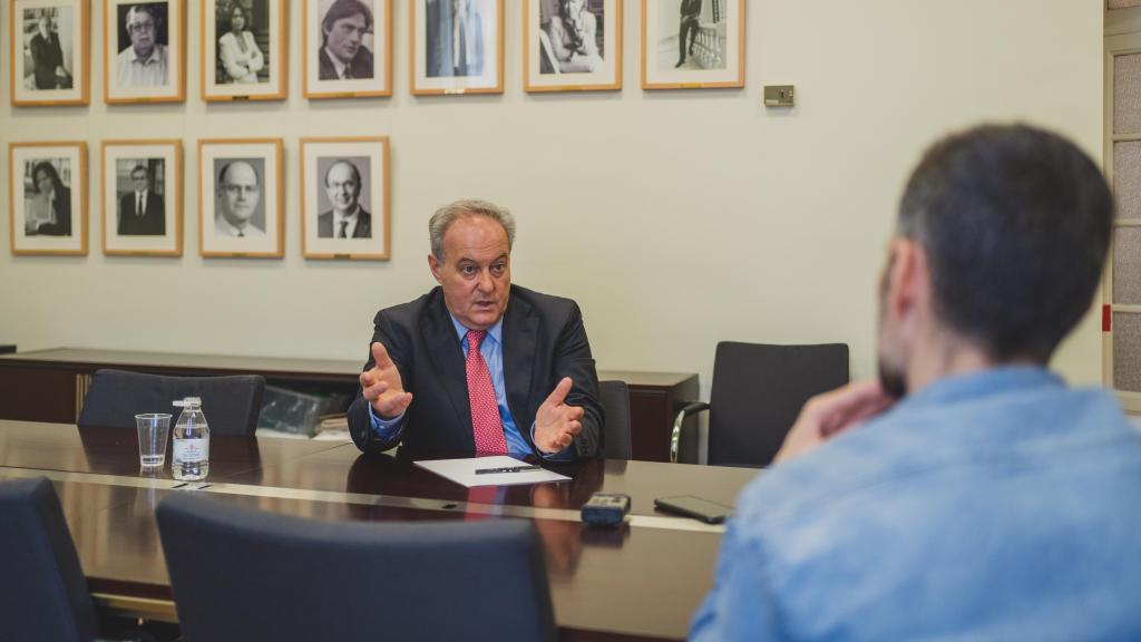 Pablo Oñate, en un momento de la entrevista.