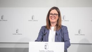 Esther Padilla, portavoz del Gobierno de Castilla-La Mancha, este miércoles.