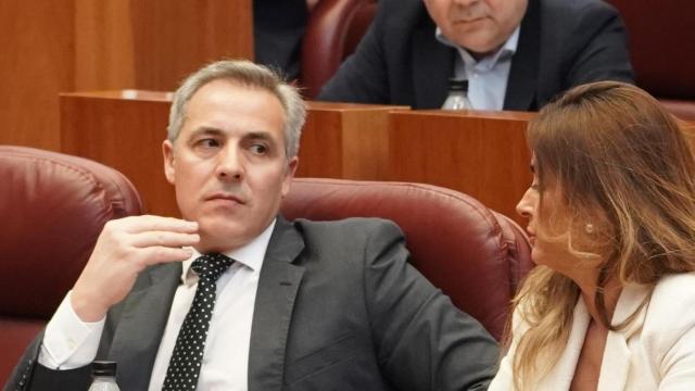 El procurador de Vox José Antonio Palomo durante el pleno de las Cortes de Castilla y León de este miércoles