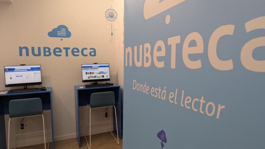 Uno de los espacios Nubeteca en una biblioteca pacense.