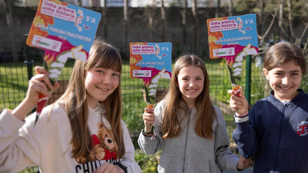 Plantación con alumnos de Vegalsa-Eroski,
