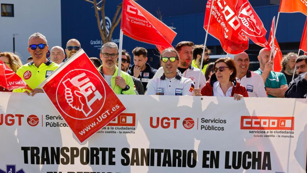 Concentración en el Hospital de Toledo. Foto: Javier Longobardo.