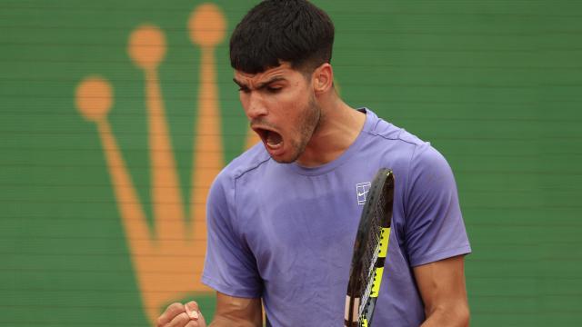 Carlos Alcaraz, en el Masters 1.000 de Montecarlo 2025