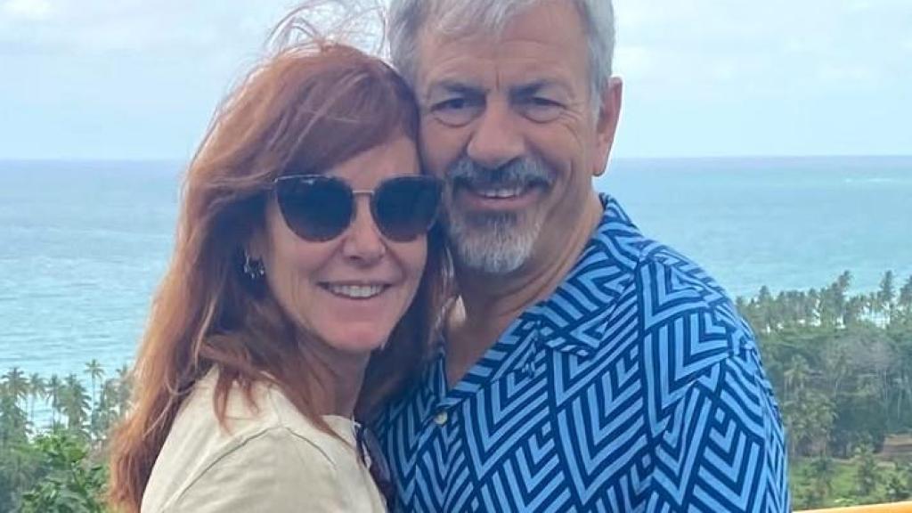 Patricia Santamarina y Carlos Sobera durante sus vacaciones.