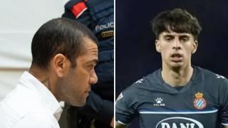 Dani Alves y Álvaro Aguado, en un fotomontaje.