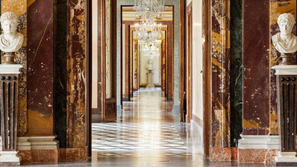 El interior del Palacio Real de la Granja