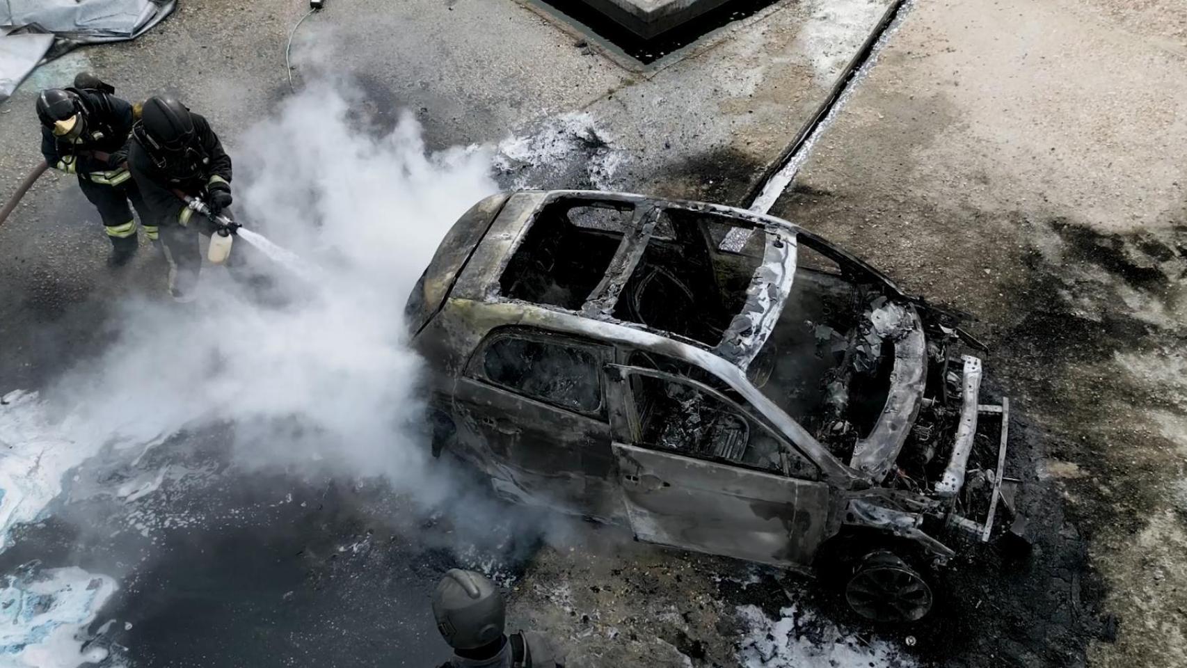 Incendio controlado realizado por CESVIMAP.