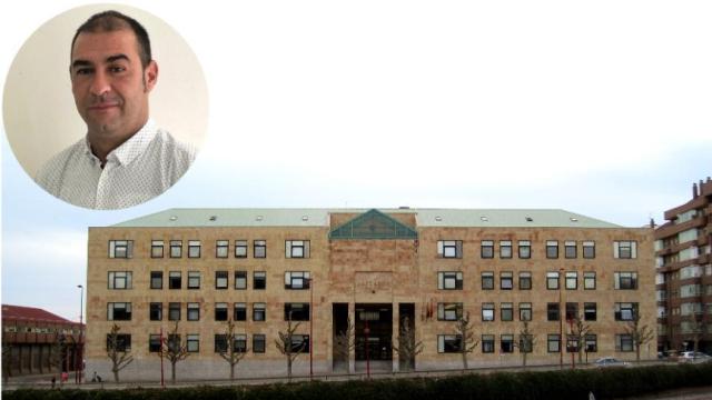 El secretario general de Jucil, Ernesto Vilariño, y el tribunal de primera instancia de León