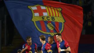 Los futbolistas del Barça celebran uno de los goles ante el Dortmund.