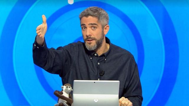 Roberto Leal en la entrega de 'Pasapalabra' este martes.