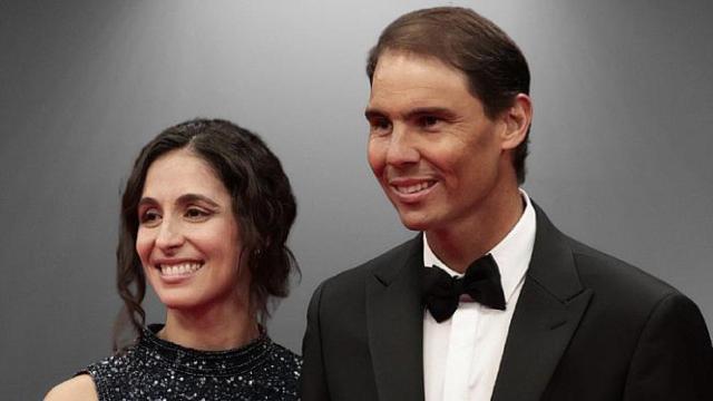 Rafa Nadal y Xisca Perelló en un acto en Madrid.