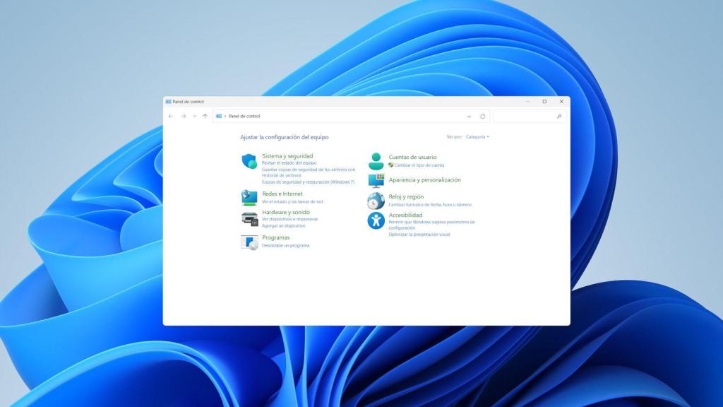 El Panel de Control en Windows 11