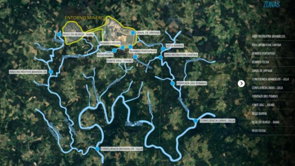 Mapa interactivo de Cobre San Rafael.