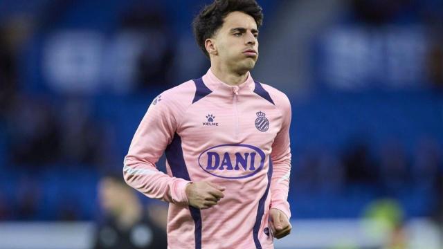 Álvaro Aguado, centrocampista del Espanyol.