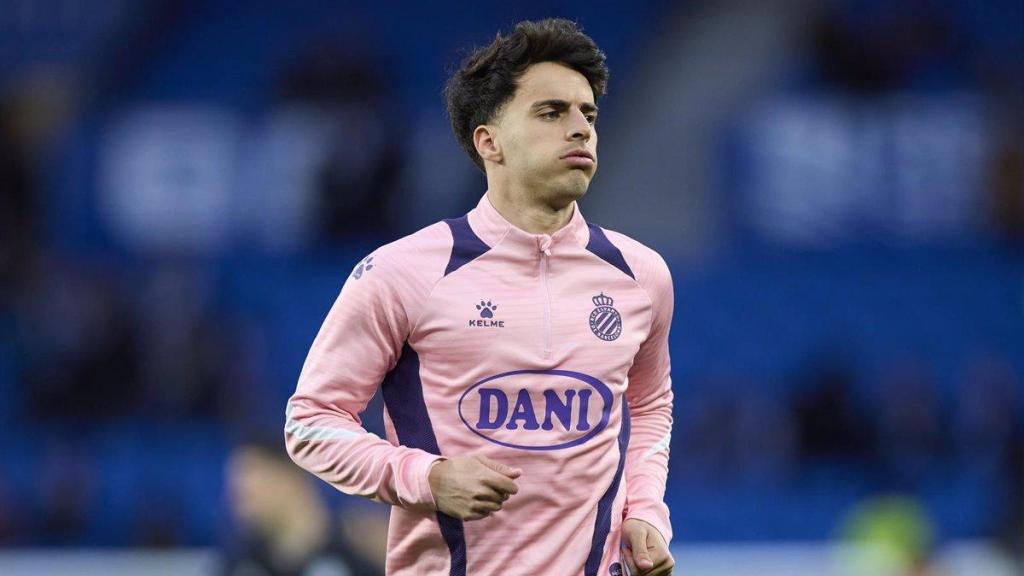 Álvaro Aguado, centrocampista del Espanyol.