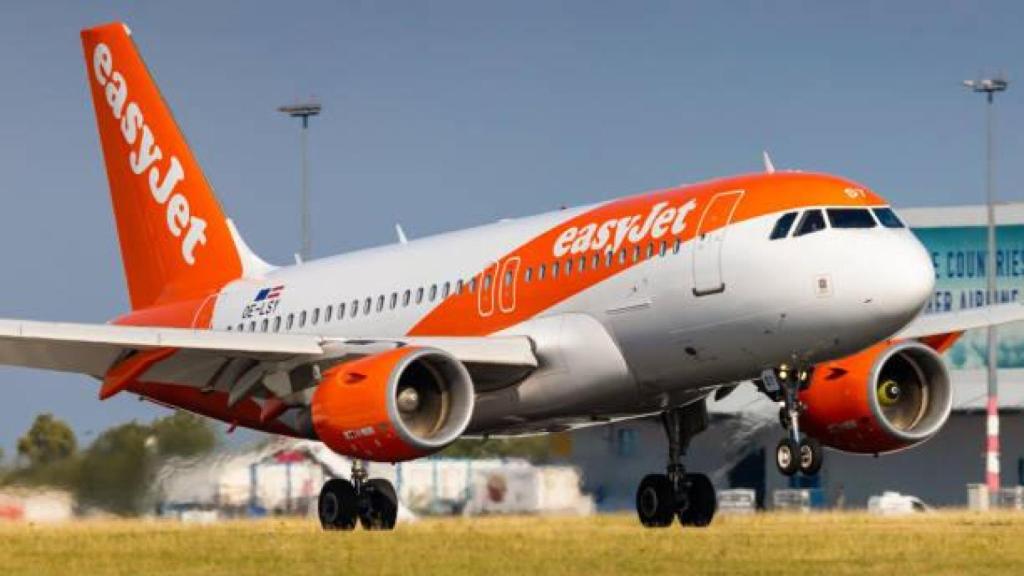 Un avión de la aerolínea easyJet.