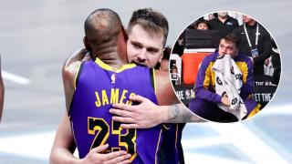 Doncic se emociona y deja un recital con los Lakers en su regreso a Dallas