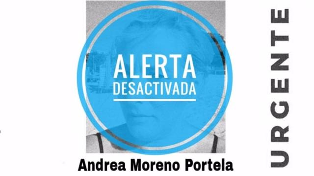 Localizada en buen estado la viguesa Andrea Moreno Portela