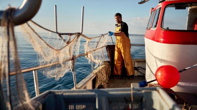 Imagen de archivo de un pescador tradicional.