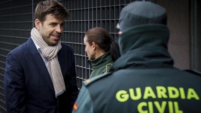 Gerard Piqué, en su llegada al Juzgado de Majadahonda (Madrid) el pasado 14 de marzo