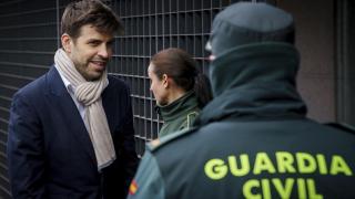 Gerard Piqué, en su llegada al Juzgado de Majadahonda (Madrid) el pasado 14 de marzo