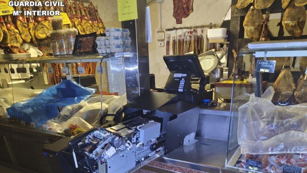 Imagen del robo en la fábrica de embutidos de la provincia de Ávila