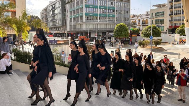 Las mantillas en Las Setas de Sevilla.