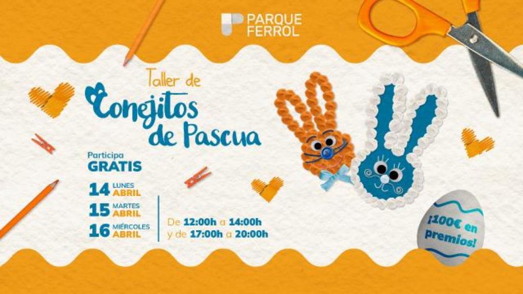 Parque Ferrol celebra la Semana Santa con un divertido taller infantil de Conejitos de Pascua