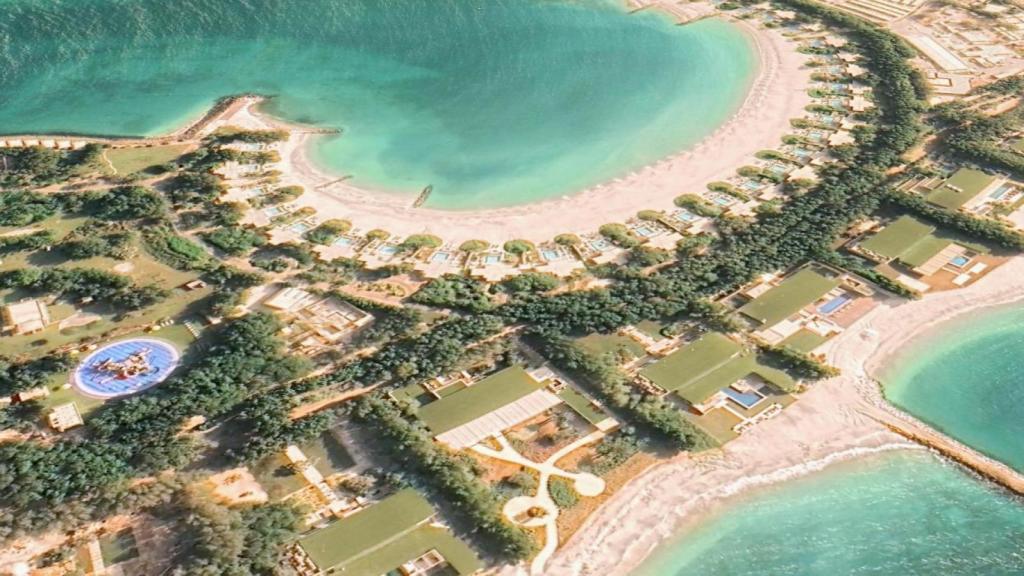 Imagen de la isla de Nurai, a unos 20 kilómetros de distancia de Abu Dabi.