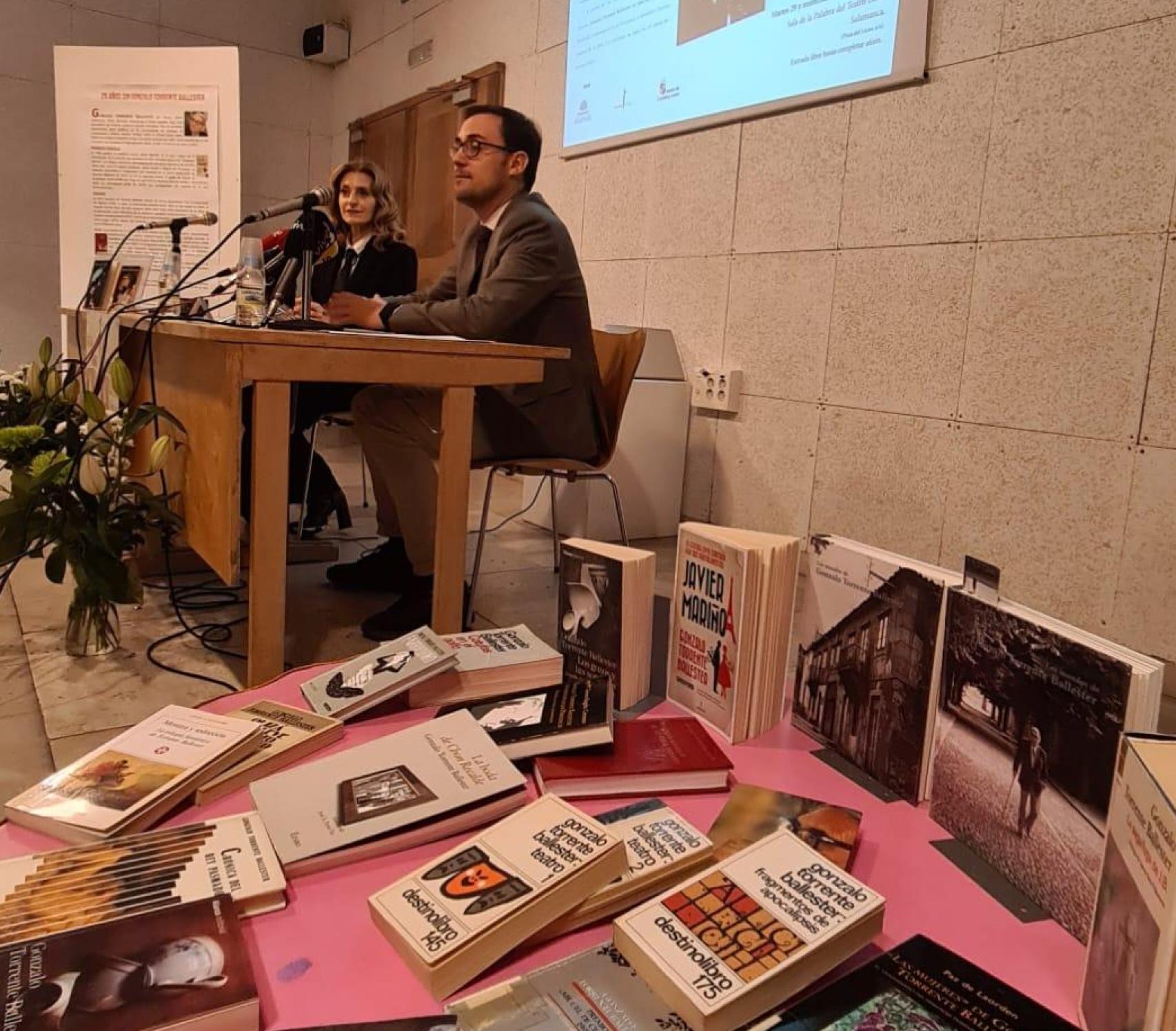 Presentación de actividades en el centenario de Torrente Ballester