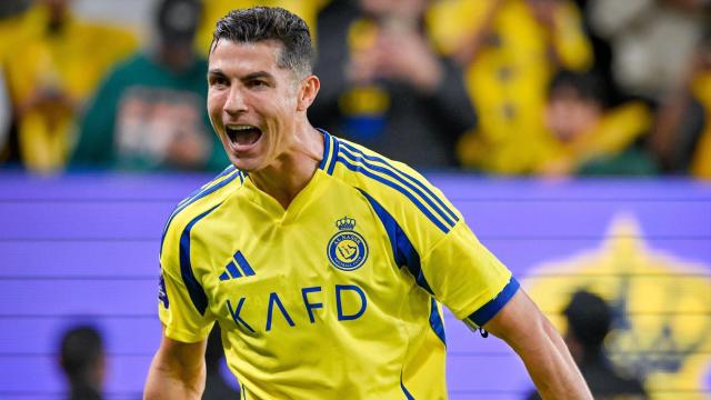 Cristiano Ronaldo el 10 Marzo 2025 en un partido con Al-Nassr. Foto: Saudi Press Agency / dpa