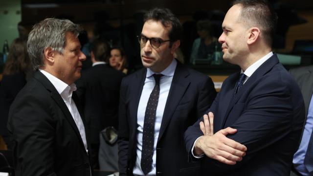 El ministro de Economía, Carlos Cuerpo, durante una reunión en Bruselas