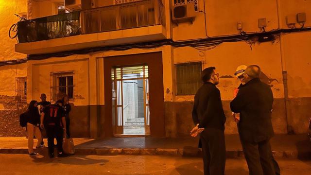 Uno de los bloques afectados en el barrio de San Antón.