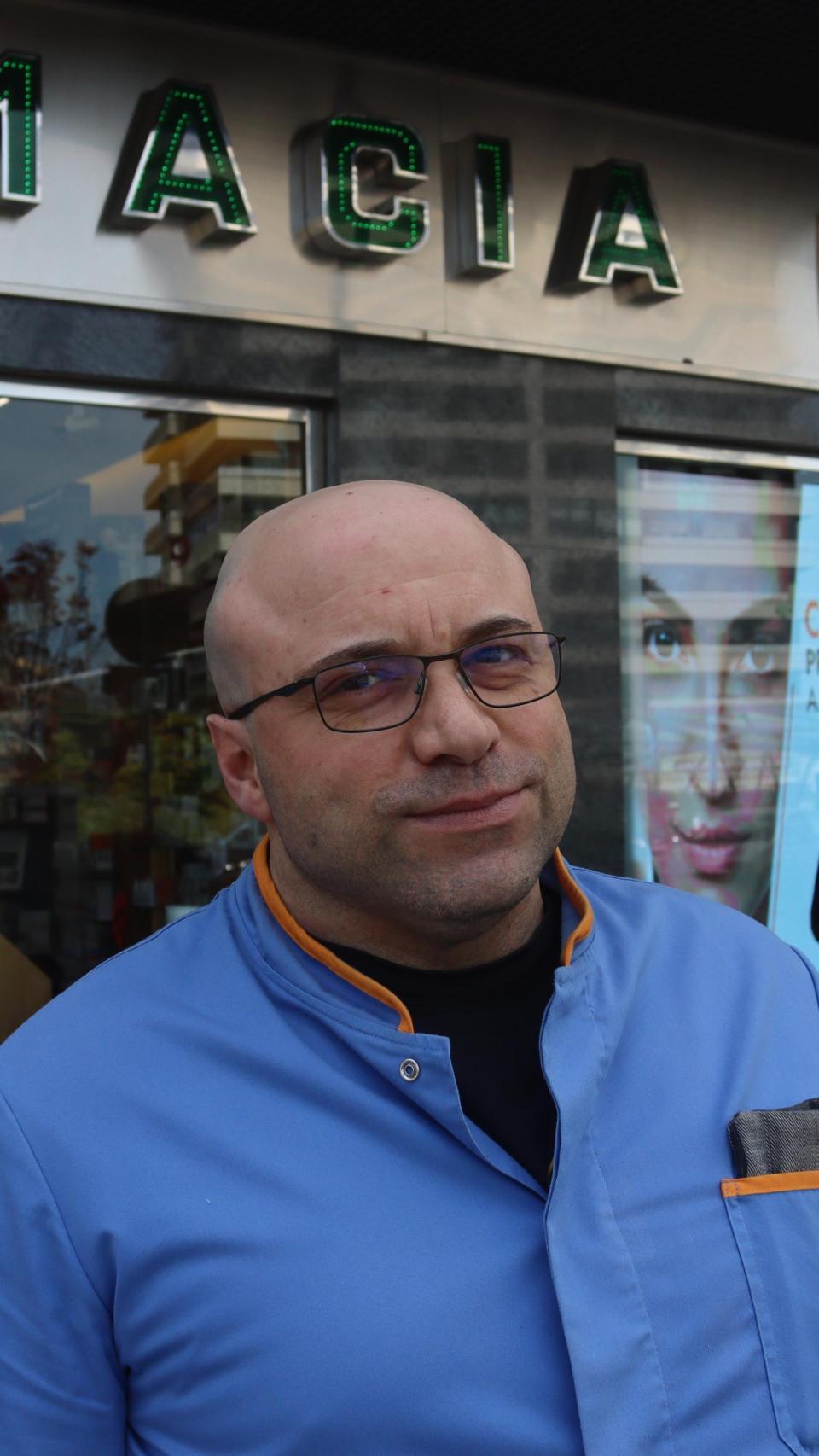 Pablo Rivas Díez, propietario de la farmacia