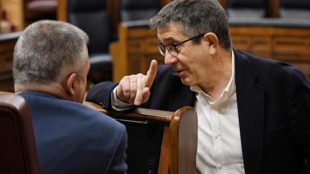El portavoz del PSOE en el Congreso, Patxi López, este jueves.