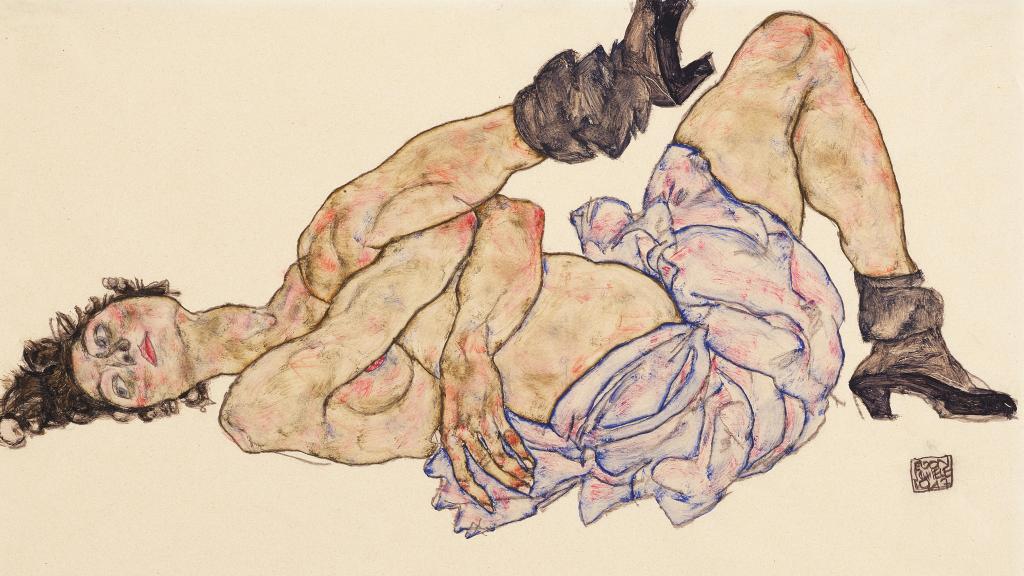 'Desnudo femenino reclinado',  1917,  Moravská  galerie Brně /  Moravian Gallery in Brno, Foto: Moravian Gallery in Brno