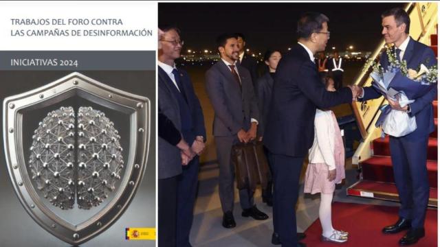 Portada del informe y la llegada este jueves de Sánchez a China.