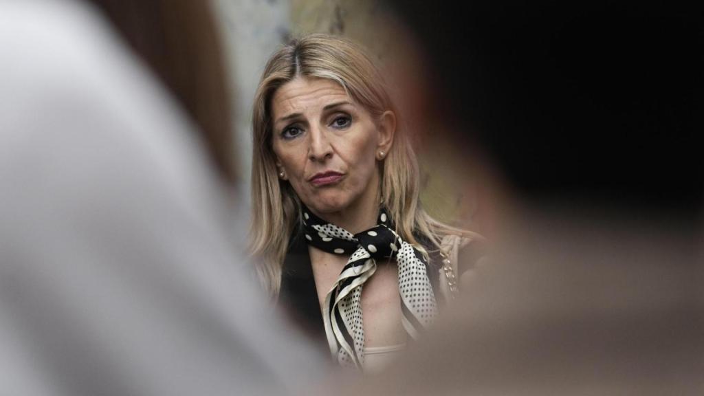 La vicepresidenta segunda del Gobierno, Yolanda Díaz, este jueves en el Congreso.