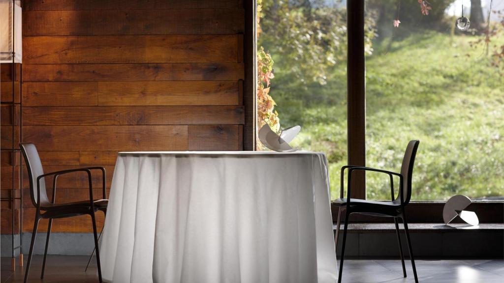 Una mesa en Mugaritz.