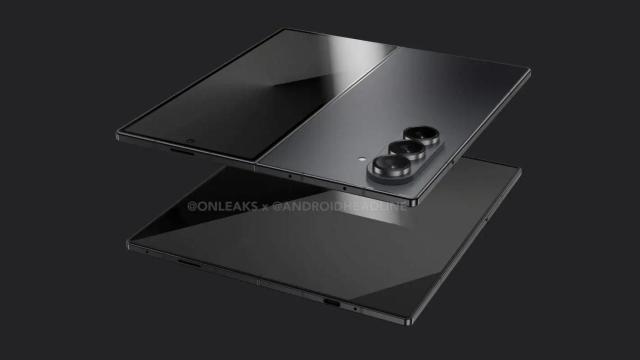 Posible diseño del Samsung Galaxy Z Fold 7 en una imagen renderizada