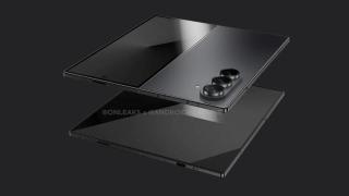 Posible diseño del Samsung Galaxy Z Fold 7 en una imagen renderizada