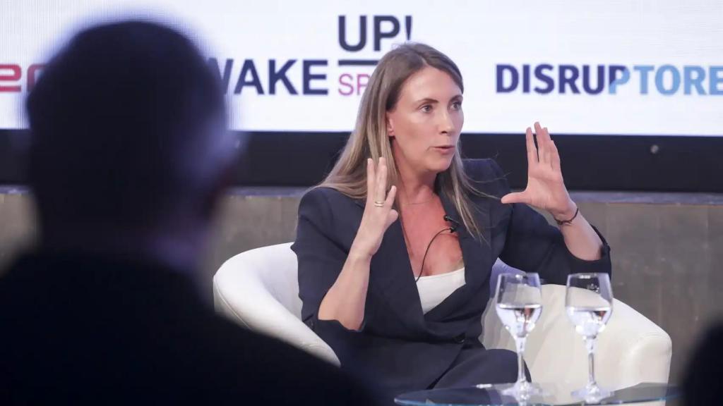 Pilar Cosentino durante su intervención en Wake Up! Spain 2024.