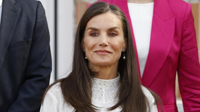 La Reina, en la primera de sus citas del día.