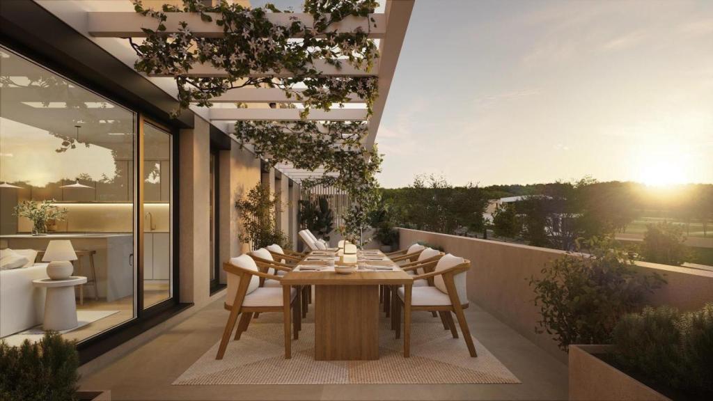 Espacio exterior de una vivienda de FonteXaz.