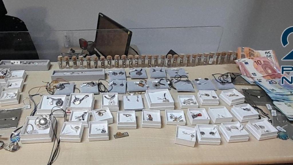 Joyas robadas en Santiago de Compostela.