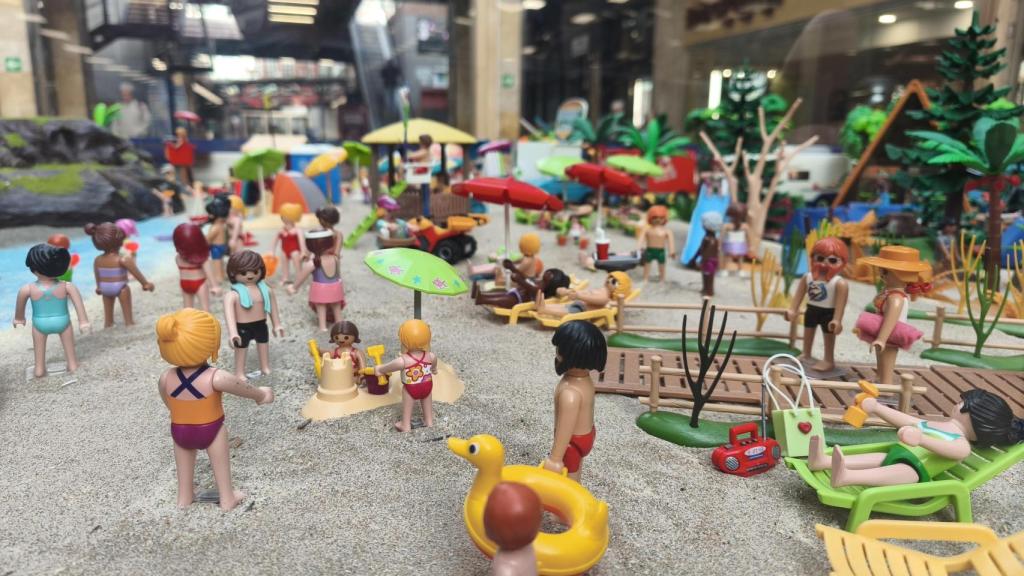 Diorama de Playmobil Compostela.