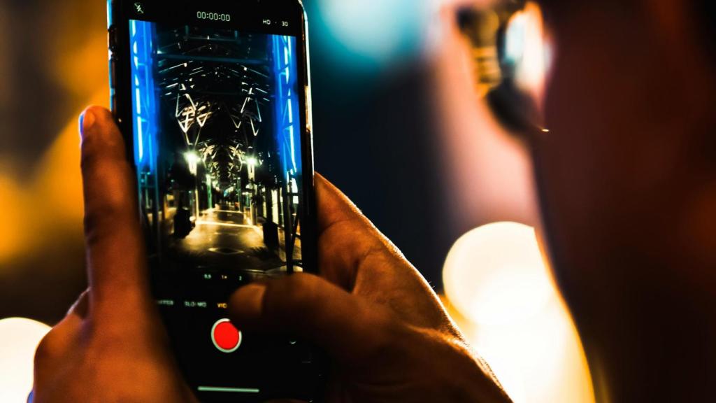 Usuario tomando una foto