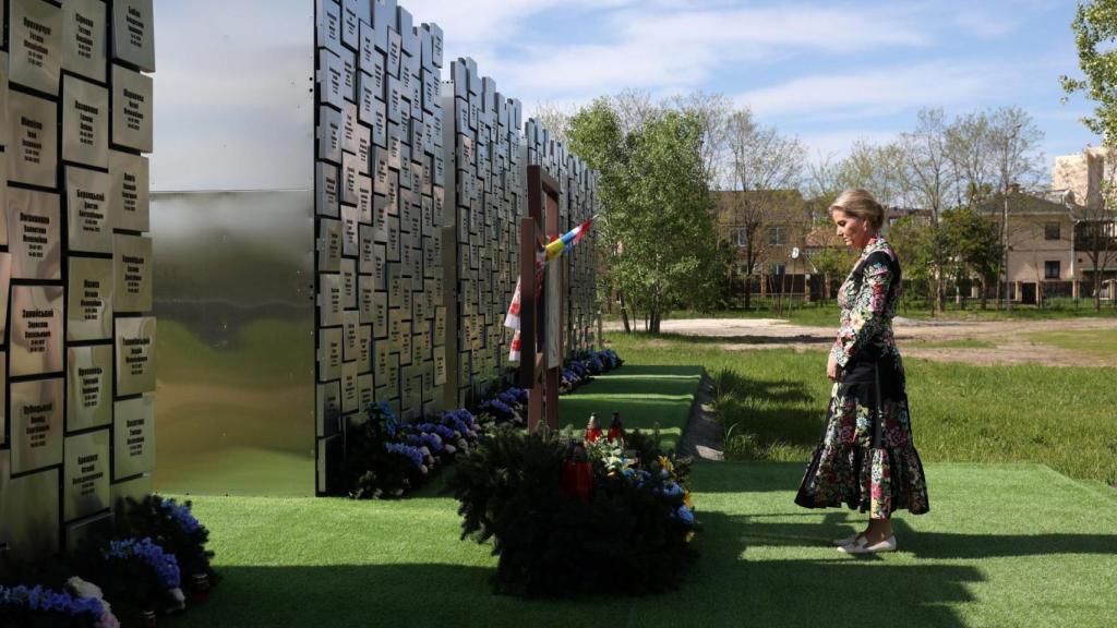 Sophie de Edimburgo, durante su visita a Ucrania, en abril de 2024.