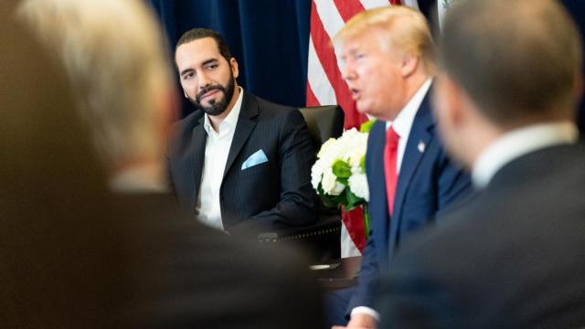 Nayib Bukele y Donald Trump en 2019.