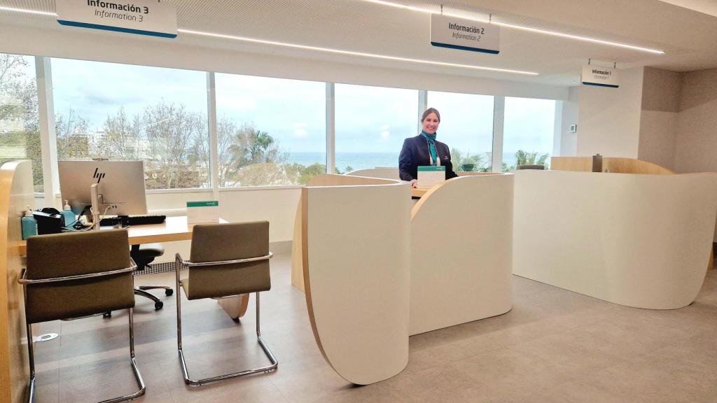 Una zona de la ampliación del hospital Quirónsalud Marbella.